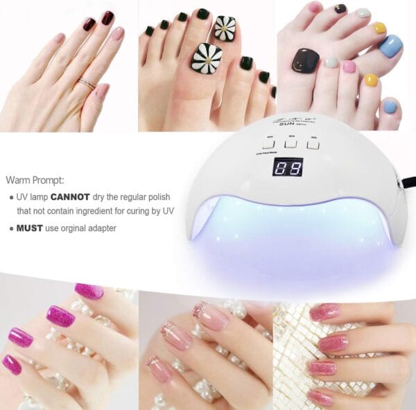 LAMPE LED-UV pour sèche-ongles Un écran LCD – Image 2