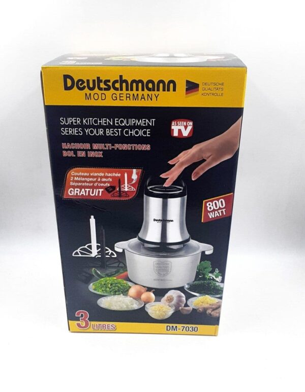 HACHOIR 3L Deutschman 1200W with 2 Bowls: Efficient and Versatile Food Processo – Image 5