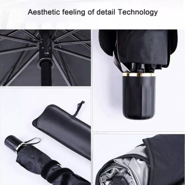Pliable pare-soleil protecteur pour voiture Anti-UV isolation – Image 4