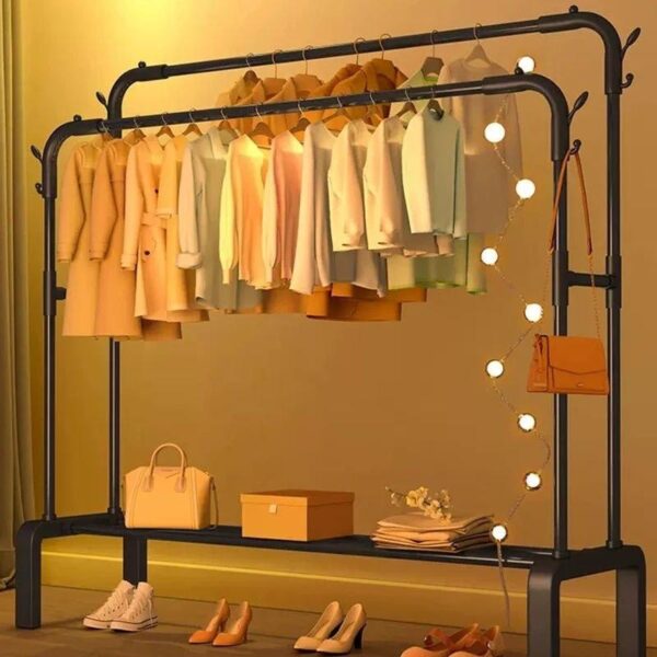 Excellent organisateur de vêtements Double Barre – Image 3
