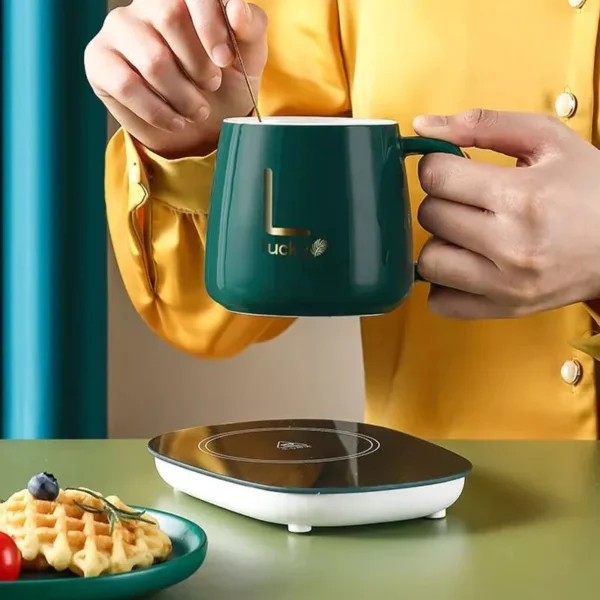 Ensemble chauffe-Tasse à café portable Lucky – Image 2