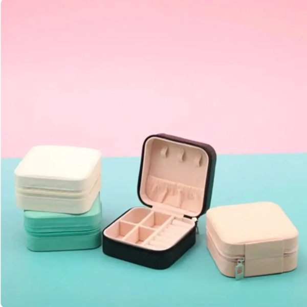 Mini boîte de rangement de bijoux pour femmes étui de rangement – Image 3