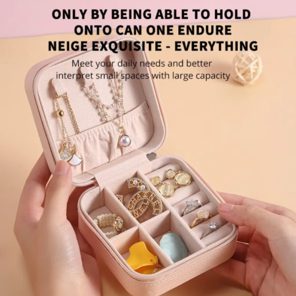 Mini boîte de rangement de bijoux pour femmes étui de rangement – Image 4