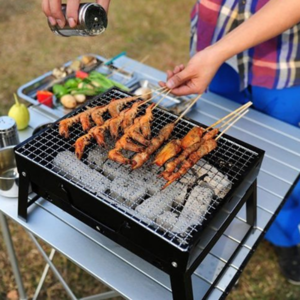 Portable Folding Charcoal Grill, Shish Kebab Stove for Outdoor Camping prima – Image 4