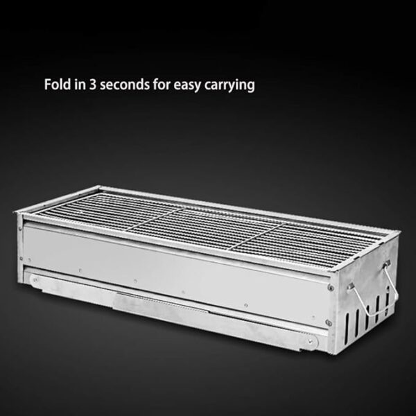 Barbecue Charbon de bois PRIMA barbecue portable pliable en acier inoxydable – Image 3