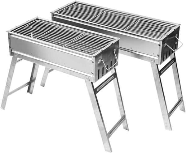 Barbecue Charbon de bois PRIMA barbecue portable pliable en acier inoxydable – Image 2