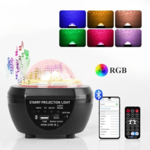 La musique romantique Moderne RVB bébé de six couleurs Sky Light avec télécommande de lampe de table pour la chambre