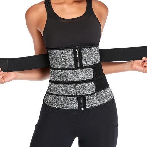 Ceinture thermique de fitness pour resserrer et sculpter la taille  3nScretch pour femme Ceinture de maintien dorsale – Image 2