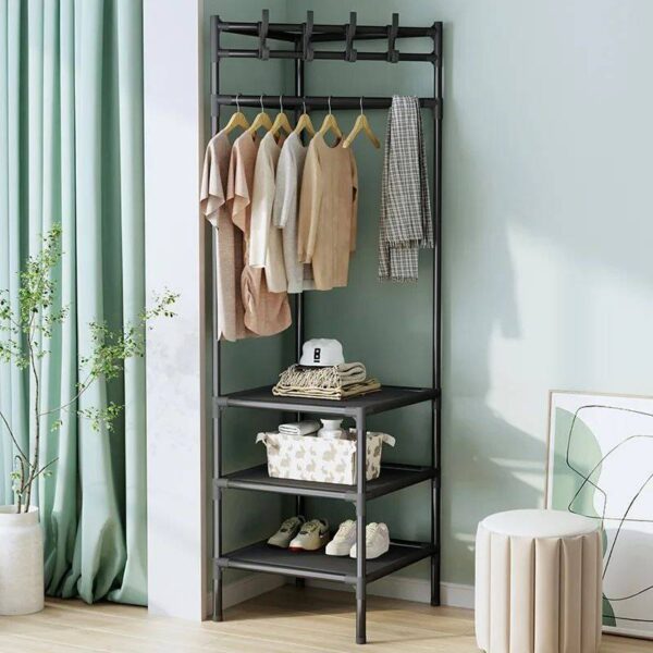 1 Pièce Porte-manteau Simple D'angle, Multifonctionnel, Pour Salon Et Chambre À Coucher – Image 2