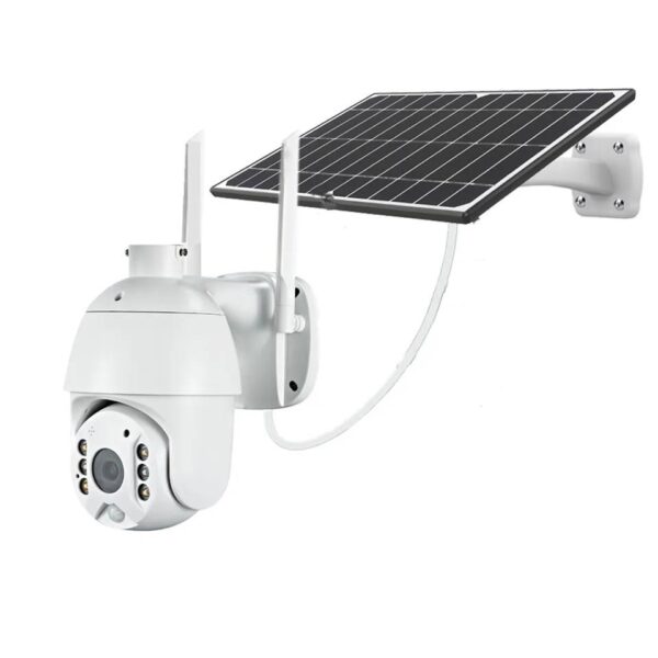 Caméra PTZ d'alerte d'énergie solaire intelligente HD, sécurité Pro