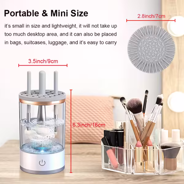 Nettoyeur automatique de pinceaux de maquillage – Image 4
