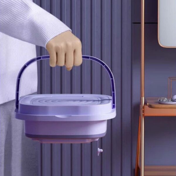 Lave-linge Compact et Pliable Idéal pour les Petits Espaces, Machine à Laver 9L – Image 5